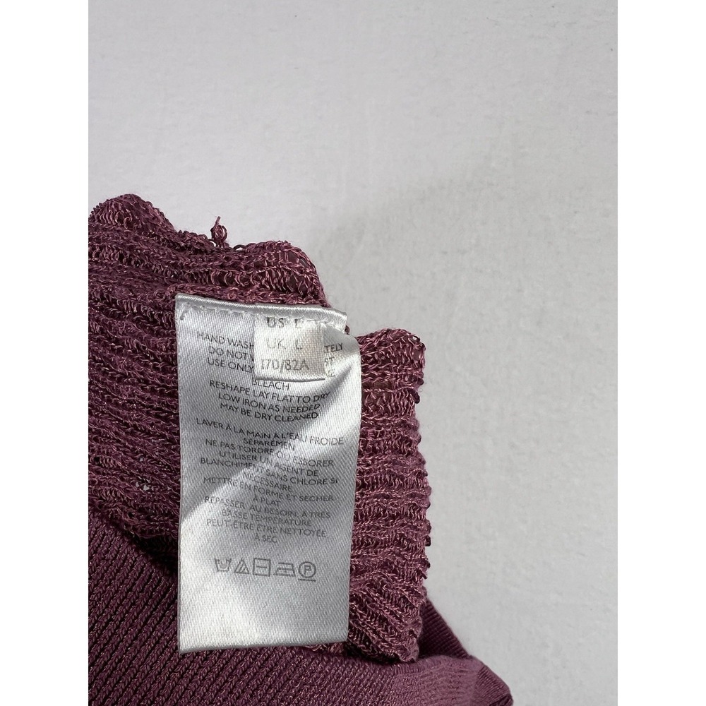 Free People Rosella Swit Pants Rhododendron Pink Knit Size L - Picture 6 of 7